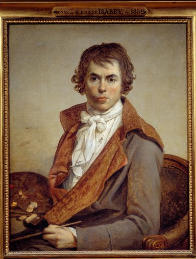 Jacques Louis David (1748-1825) tarafından yapılan Otoportre Resim 19. yüzyıl Güneşi. 0,81x0,64 m - Jacques Louis David