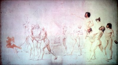 Tenis Kortunda Yemin, 1791. by Jacques Louis David