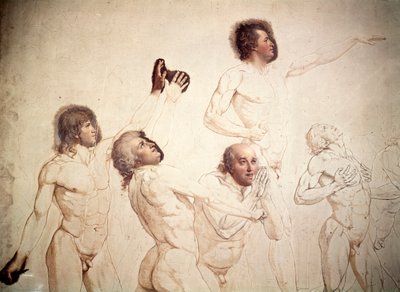 Tenis Kortunun Yemini bitmemiş, detay, 1791-1792 by Jacques Louis David