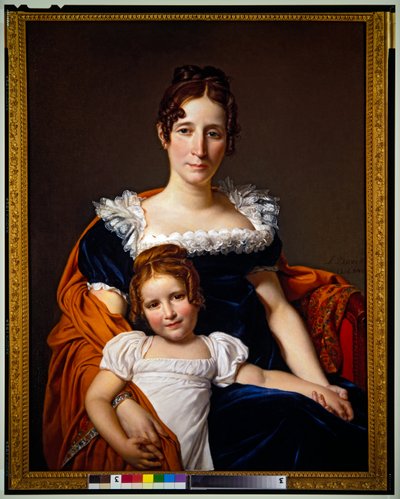 Vicomtesse Vilain XIIII ve Kızı by Jacques Louis David