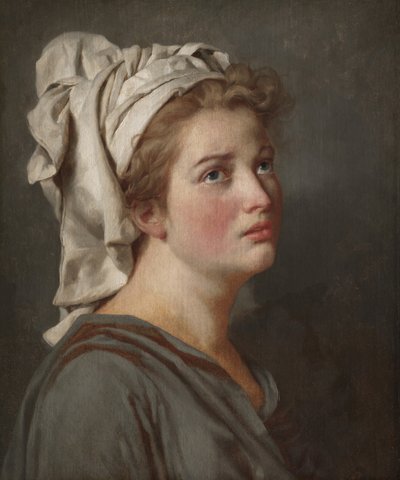 Sarıklı Genç Kadın, 1780 dolayları by Jacques Louis David