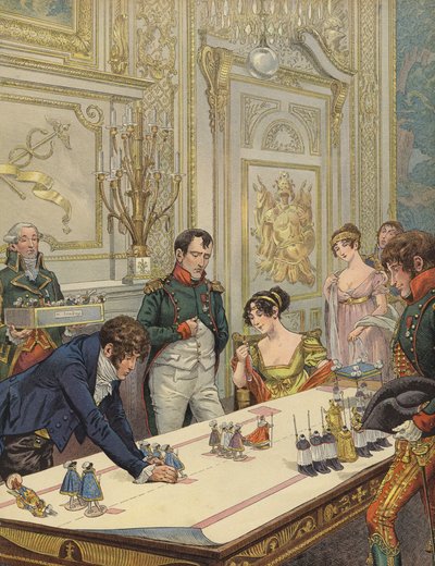 Napolyon ve Josephine taç giyme törenine hazırlanıyor by Jacques Marie Gaston Onfray de Breville (Job)