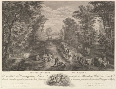 Brugge Çevresinin Görünümü Brugge çevresinin görünümü. by Jacques Philippe Le Bas