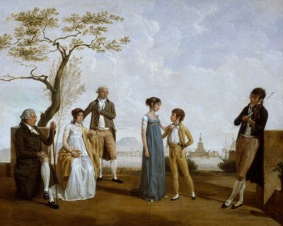 Liman önünde aile fotoğrafı by Jacques Sablet