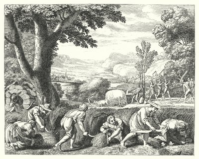Hasat sahnesi (gravür) by Jacques Stella