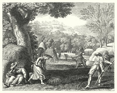 Hasat sahnesi (gravür) by Jacques Stella