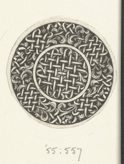 Hasır işlemeli madalyon Kuyumcular için tasarım (dizi başlığı) by Jacques Vauquer