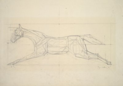 Jokey Serisi, no.2 (At yandan görünüş) by Jacques Villon