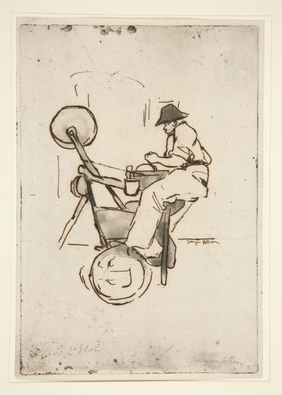 Le r?mouleur (Bıçak Değirmeni) by Jacques Villon