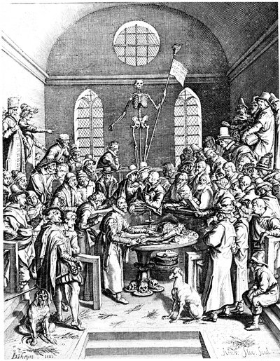 16. yüzyıl sonu anatomi tiyatrosu, Yaşlı Jacques de Gheyn, 1633 by Jacques de Gehyn the Elder