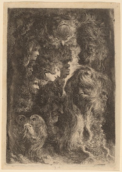 fantastik kafalar by Jacques de Gheyn III