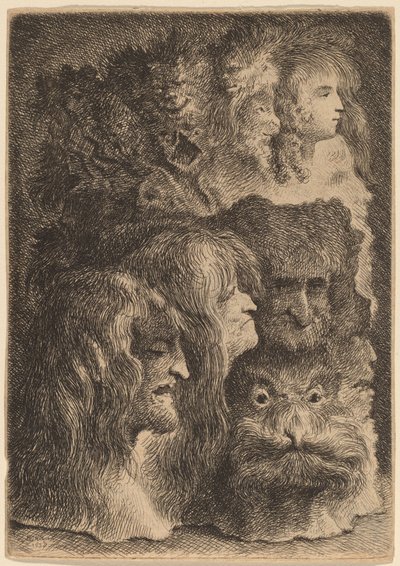 fantastik kafalar by Jacques de Gheyn III