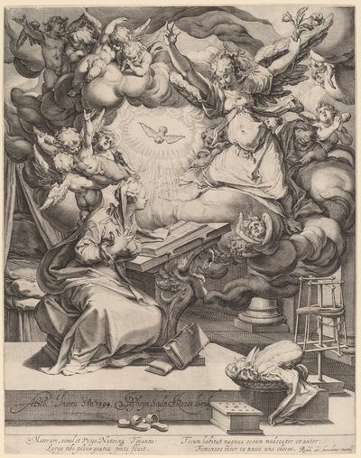 Duyuru by Jacques de Gheyn II after Abraham Bloemaert