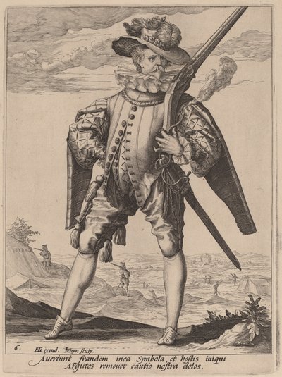 silahşör by Jacques de Gheyn II after Hendrik Goltzius