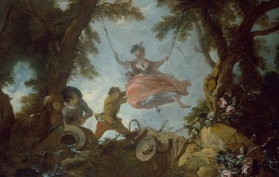 Salıncak (tuval üzerine yağlı boya) by Jacques de Lajoüe