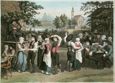 Avusturya Köy Dansı, Alexandre de Laborde tarafından 