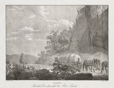 Bavyera, Riedel'in Post-Saal yakınlarındaki anıtı by Jakob Alt