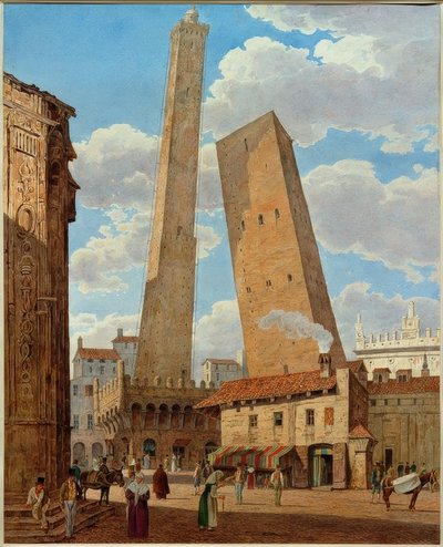 Asinelli ve Grisenda kuleleri by Jakob Alt