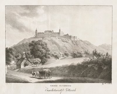 Aşağı Avusturya, Gottereich'teki Benedictine Manastırı by Jakob Alt
