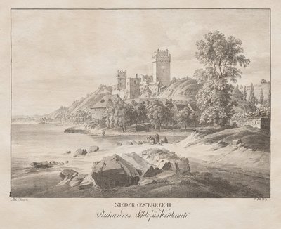 Aşağı Avusturya, Weidenech Kalesi'nin kalıntıları by Jakob Alt
