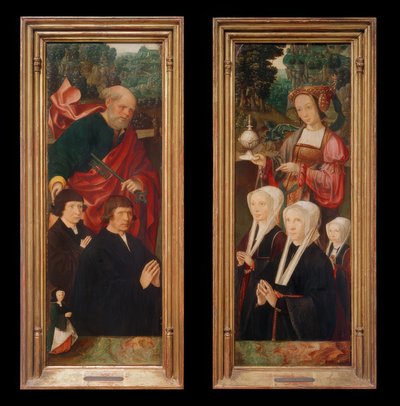 Donör rakamları St. Peter bir anahtarla by Jakob Cornelisz