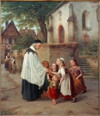 köy papazı by Jakob Fürchtegott Dielmann