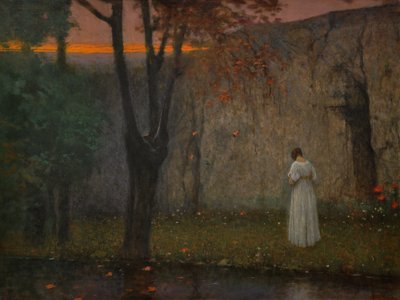 Sonbahar şafağı, 1910 by Jakub Schikaneder