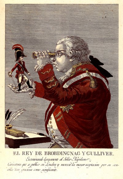 Brobdingnac ve Gulliver Kralı by James (after) Gillray