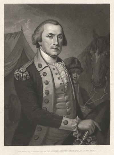 George Washington, pub. 1850 (gravür) by James (after) Peale