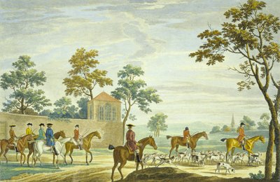 P.C. tarafından kazınmış Sabah Dışarı Çıkmak Canot (renkli gravür) by James (after) Seymour