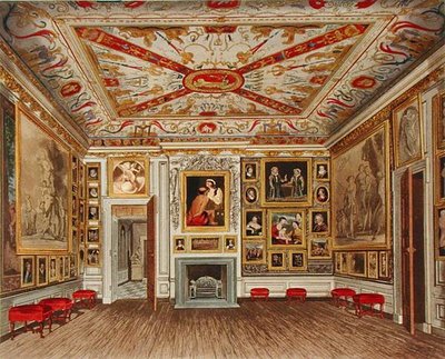 Varlık Odası, Kensington Sarayı, Daniel Havell (1785-1826), William Henry Pyne (1769-1843) tarafından oyulmuş 