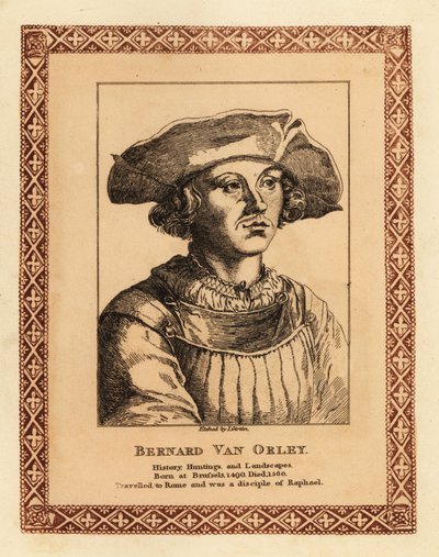 Bernard van Orley, Flaman Rönesans sanatçısı.1817 (gravür) by James (c.1780 after 1820) Girtin