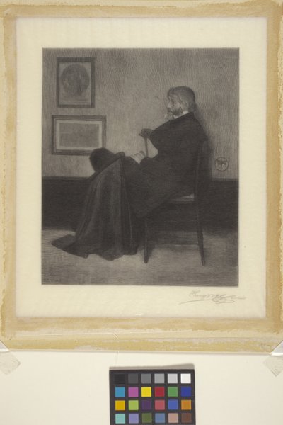 Thomas Carlyle (ahşap gravür) by James Abbott McNeill (attr.to) Whistler