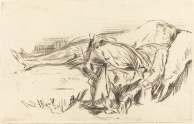 Kanepede Bir Çocuk, No.2, c. 18731875. by James Abbott McNeill Whistler