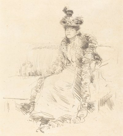 Oturan Bir Hanım, 1893. by James Abbott McNeill Whistler