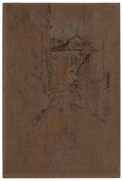 Bir Venedik Kanalı, 1879-1880. by James Abbott McNeill Whistler