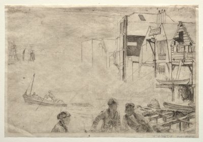 Bir İskele. by James Abbott McNeill Whistler
