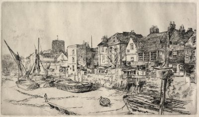 Adem ve Havva Tavernası, Eski Chelsea. by James Abbott McNeill Whistler