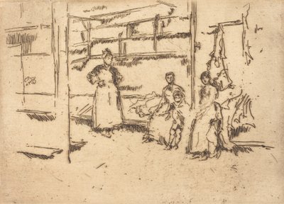 Satış Sonrası, Hounsditch, c. 18861888. by James Abbott McNeill Whistler