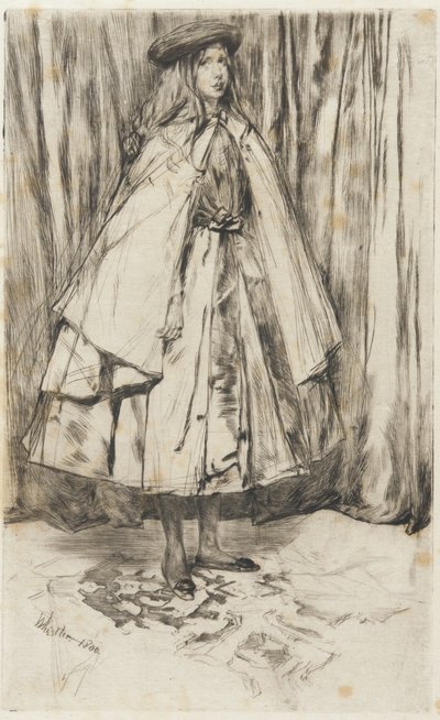 Annie Haden, 1860 (kağıt üzerinde kuru nokta) by James Abbott McNeill Whistler