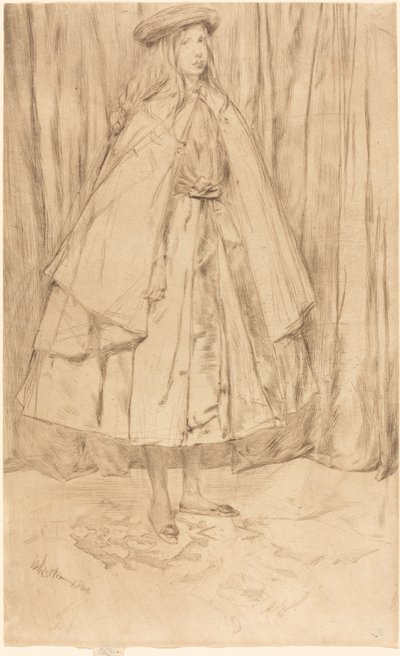 Annie Haden, 1860. by James Abbott McNeill Whistler