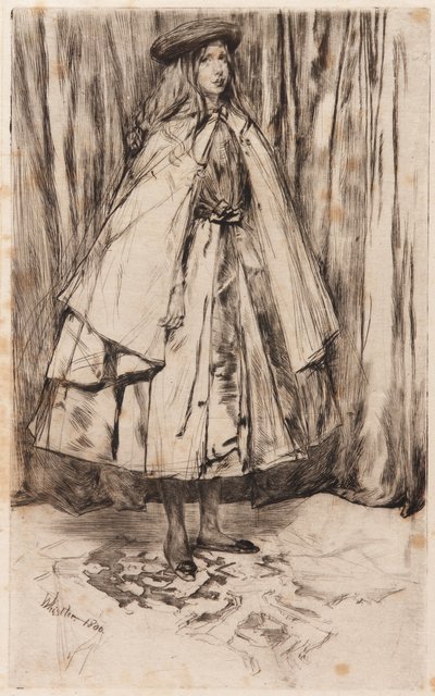 Annie Haden, 1860. by James Abbott McNeill Whistler
