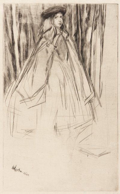 Annie Haden, 1860. by James Abbott McNeill Whistler
