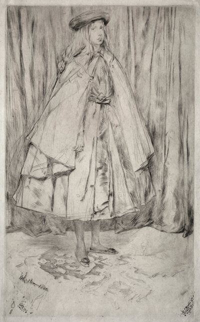 Annie Haden, 1860. by James Abbott McNeill Whistler