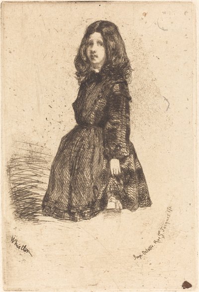 Annie, yaklaşık 18571858. by James Abbott McNeill Whistler