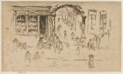 Archway, Brüksel, 1887. by James Abbott McNeill Whistler