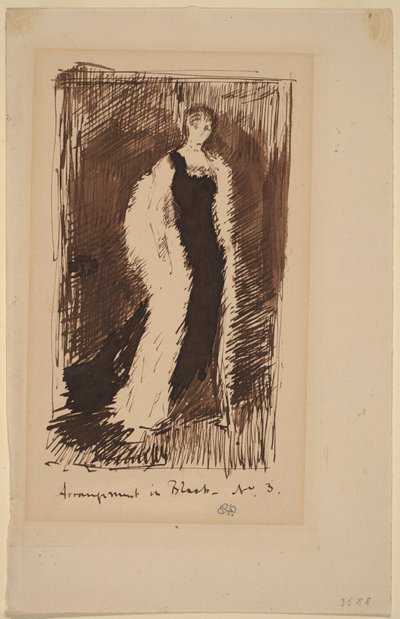 Siyah Aranjman - No.3 by James Abbott McNeill Whistler