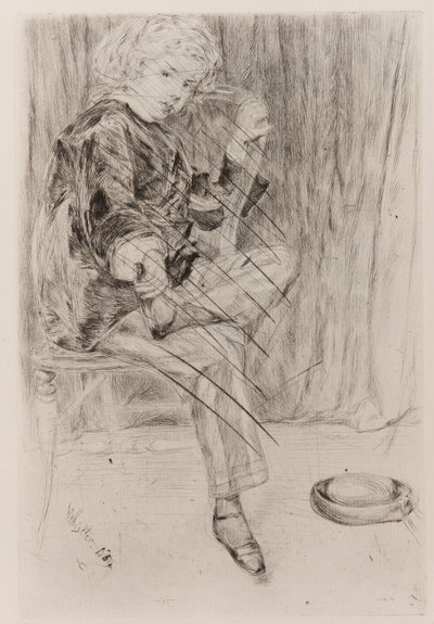 Arthur Haden, 1859. by James Abbott McNeill Whistler