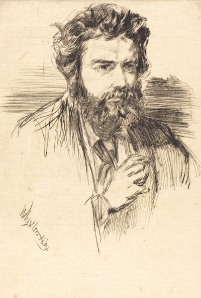 Astruc, Edebi Bir Adam, 1859. by James Abbott McNeill Whistler