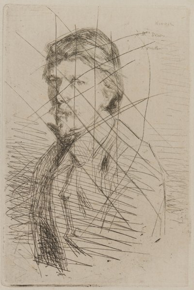 Ağustos Delâtre, 1858. by James Abbott McNeill Whistler